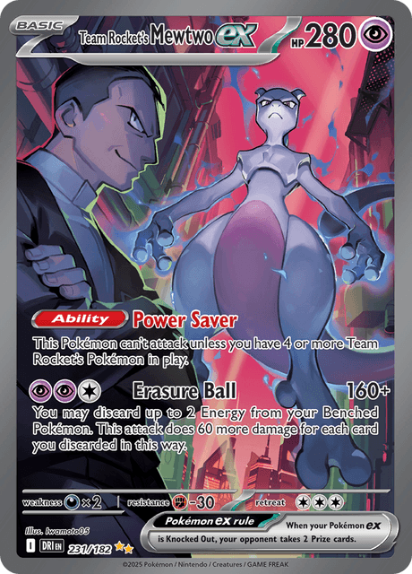 Team Rocket's Mewtwo ex -- Destined Rivals -- 231/182 -- Englisch